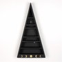 Hanah Home Cry002-S Estantería de pared de madera maciza Negra